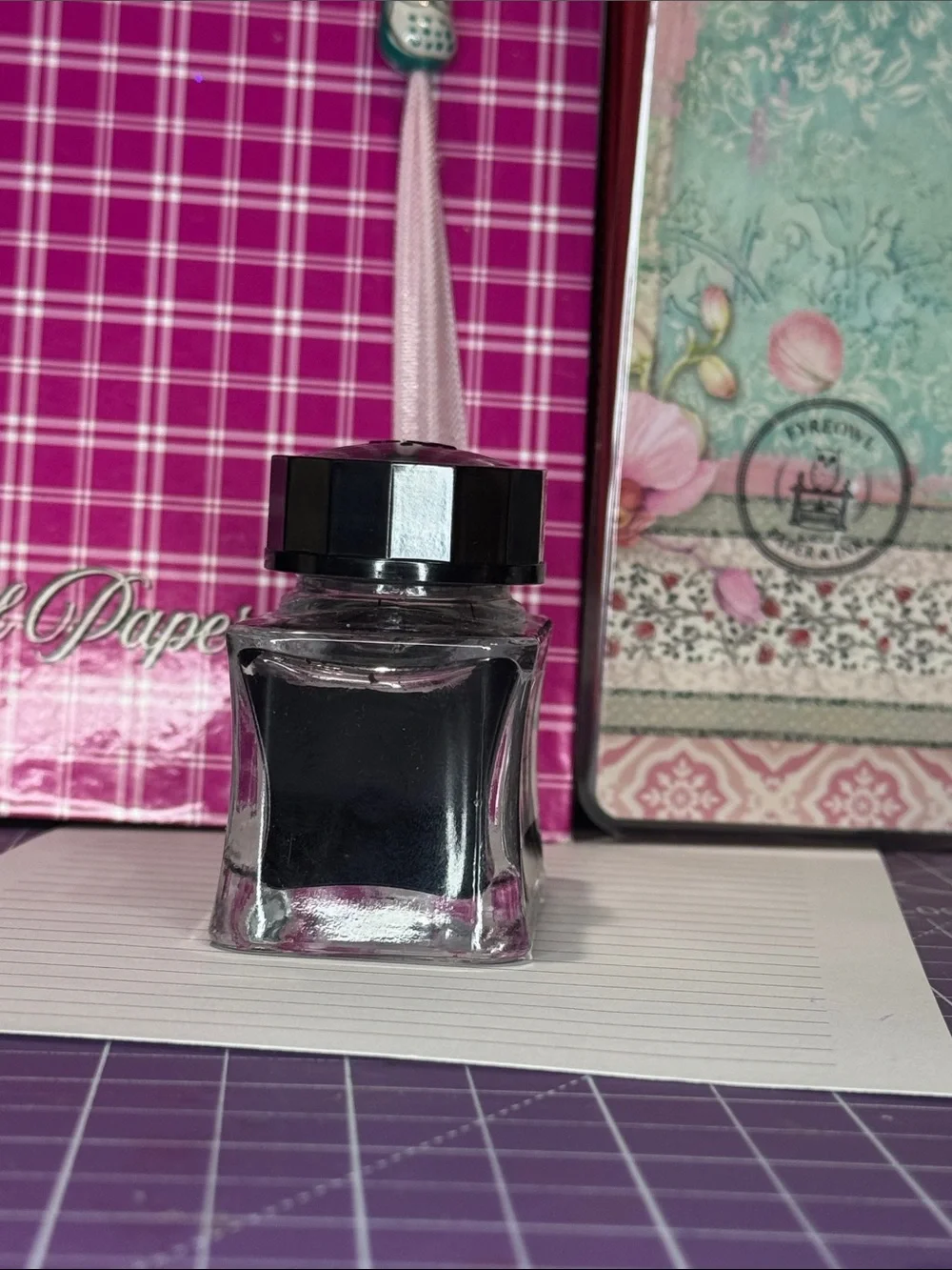 Wordsworth & Black Fountain Pen Ink-Mysterious Black - 50ml Bottle